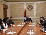 Վերապատրաստման ծրագրի մասնակիցների հանդիպումը ԱՀ նախագահ Բ. Սահակյանի հետ