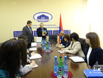 Meeting with David Babayan, Foreign Minister of Artsakh, and the MFA staff
