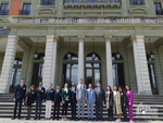 Students of the Diplomatic School at the Office of the High Commissioner for Human Rights (the first building in which the League of Nations convened).