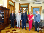 DS Director Vahe Gabrielyan and YSU Rector Hovhannes Hovhannisyan meet with SGH Rector Piotr Wachoviak 