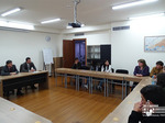 Շիրակի մարզի ավարտական դասարանների սաների հանդիպումը դպրոցի տնօրեն Վահե Գաբրիելյանի հետ